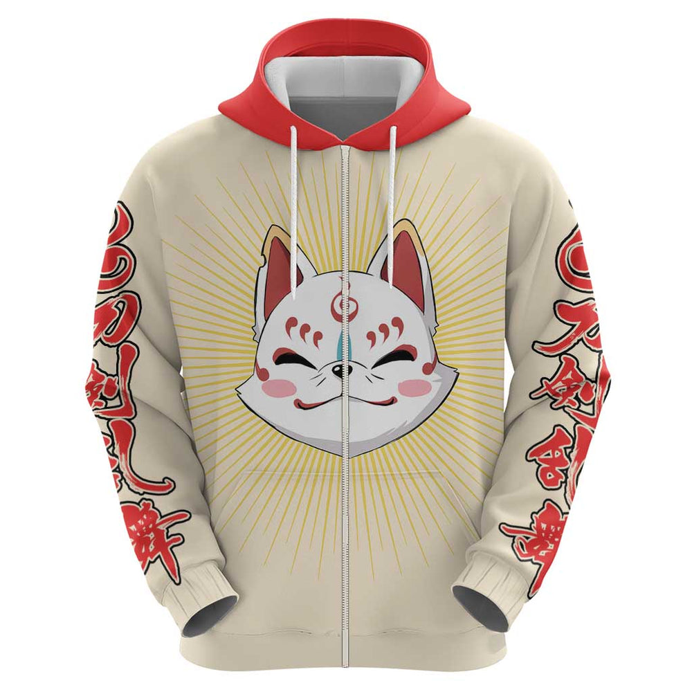 Cute Foxes Touken Ranbu Hoodie Japan Anime Style Cute Foxes Touken Ranbu Hoodie Japan Anime Style