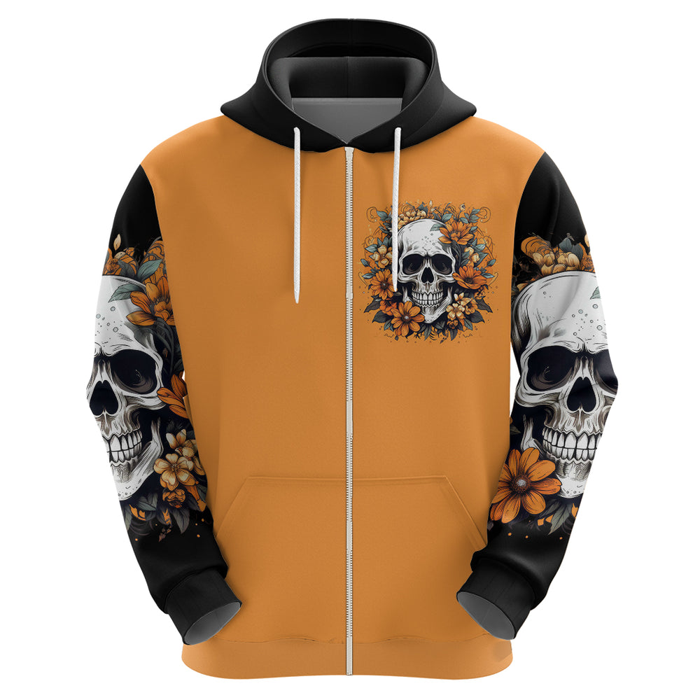 Flower Skull Hoodie I Try To Avoid Drama DT01 Flower Skull Hoodie I Try To Avoid Drama DT01