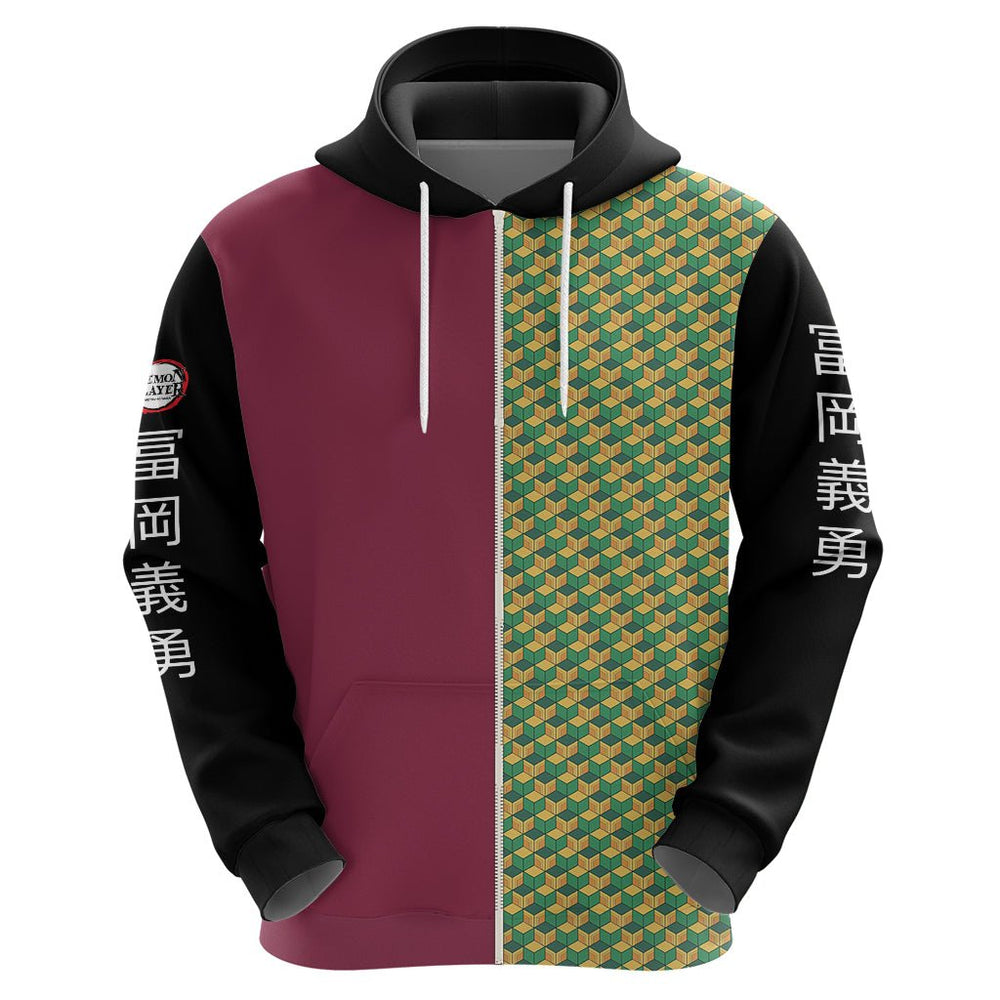 Anime Demon Slayers Giyuu Tomioka Hoodie Basic Streetwear Anime Demon Slayers Giyuu Tomioka Hoodie Basic Streetwear
