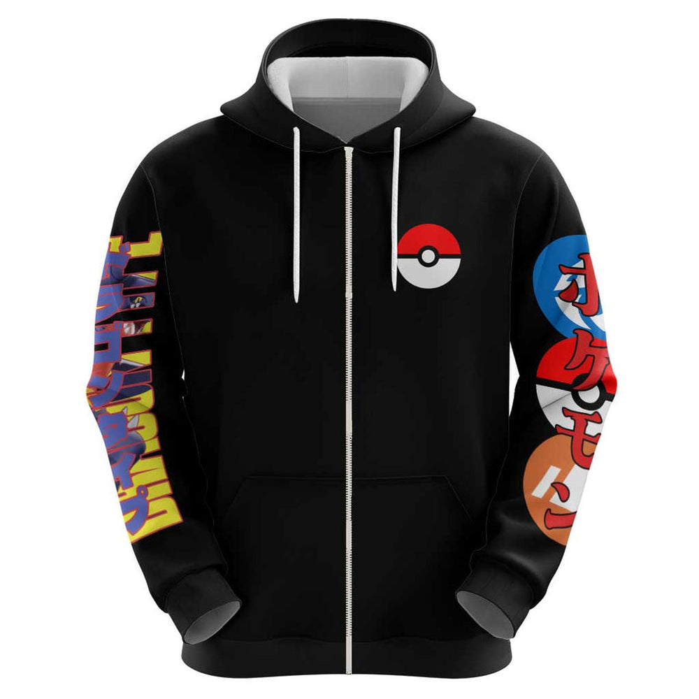 Garchomp Poke Hoodie Anime Style Garchomp Poke Hoodie Anime Style
