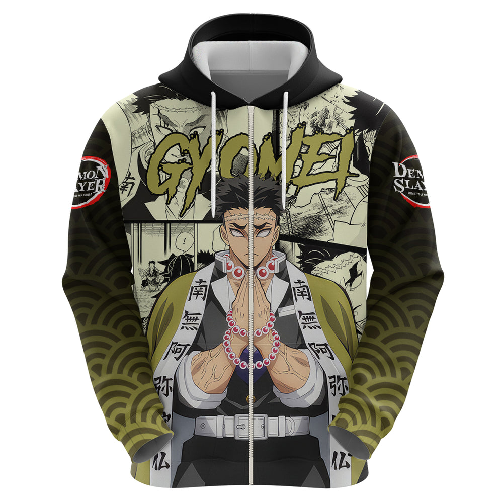 Gyomei Himejima Demon Slayer Hoodie Anime Mix Manga Style Gyomei Himejima Demon Slayer Hoodie Anime Mix Manga Style