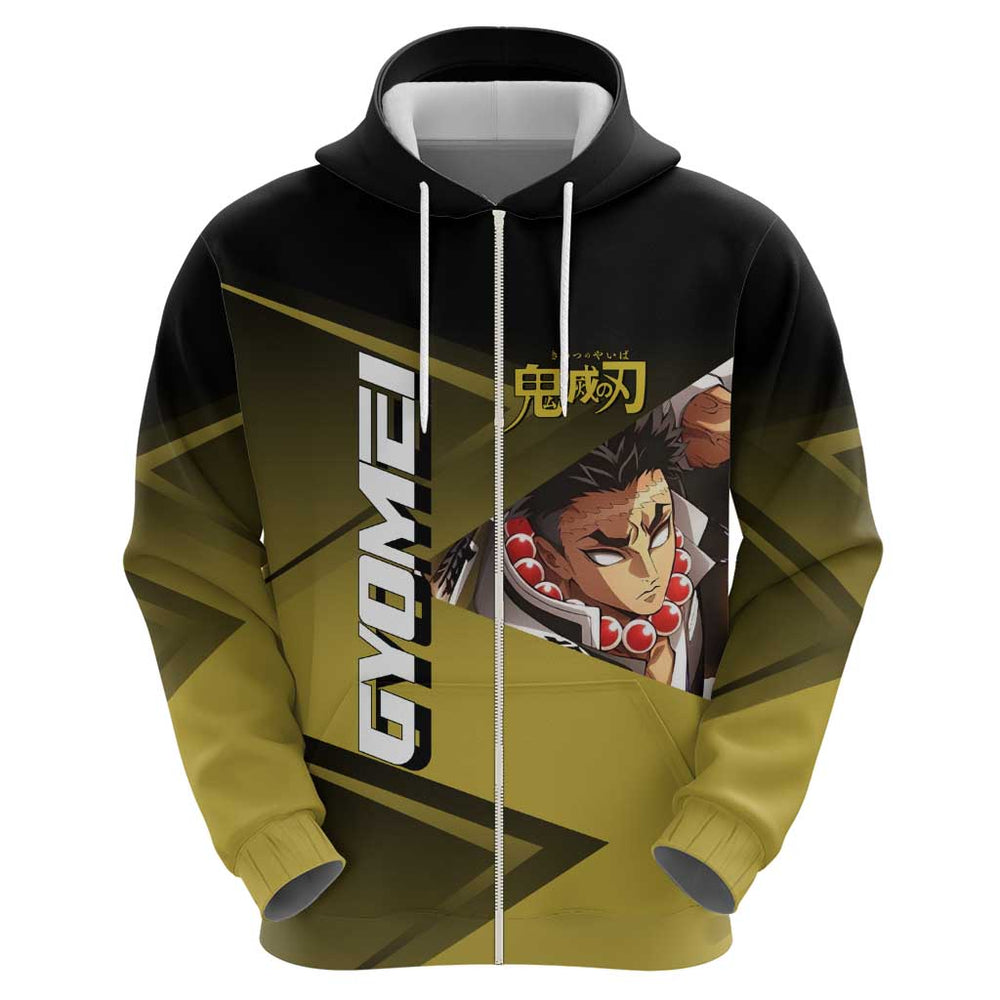 Gyomei Himejima Stone Serve Hoodie Sporty Anime Mashup Style Gyomei Himejima Stone Serve Hoodie Sporty Anime Mashup Style