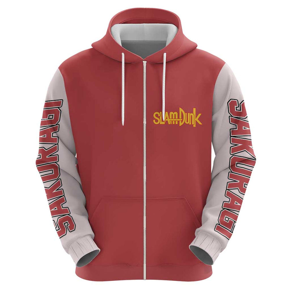 Hanamichi Sakuragi Slam Dunk Hoodie Japan Anime Style Hanamichi Sakuragi Slam Dunk Hoodie Japan Anime Style